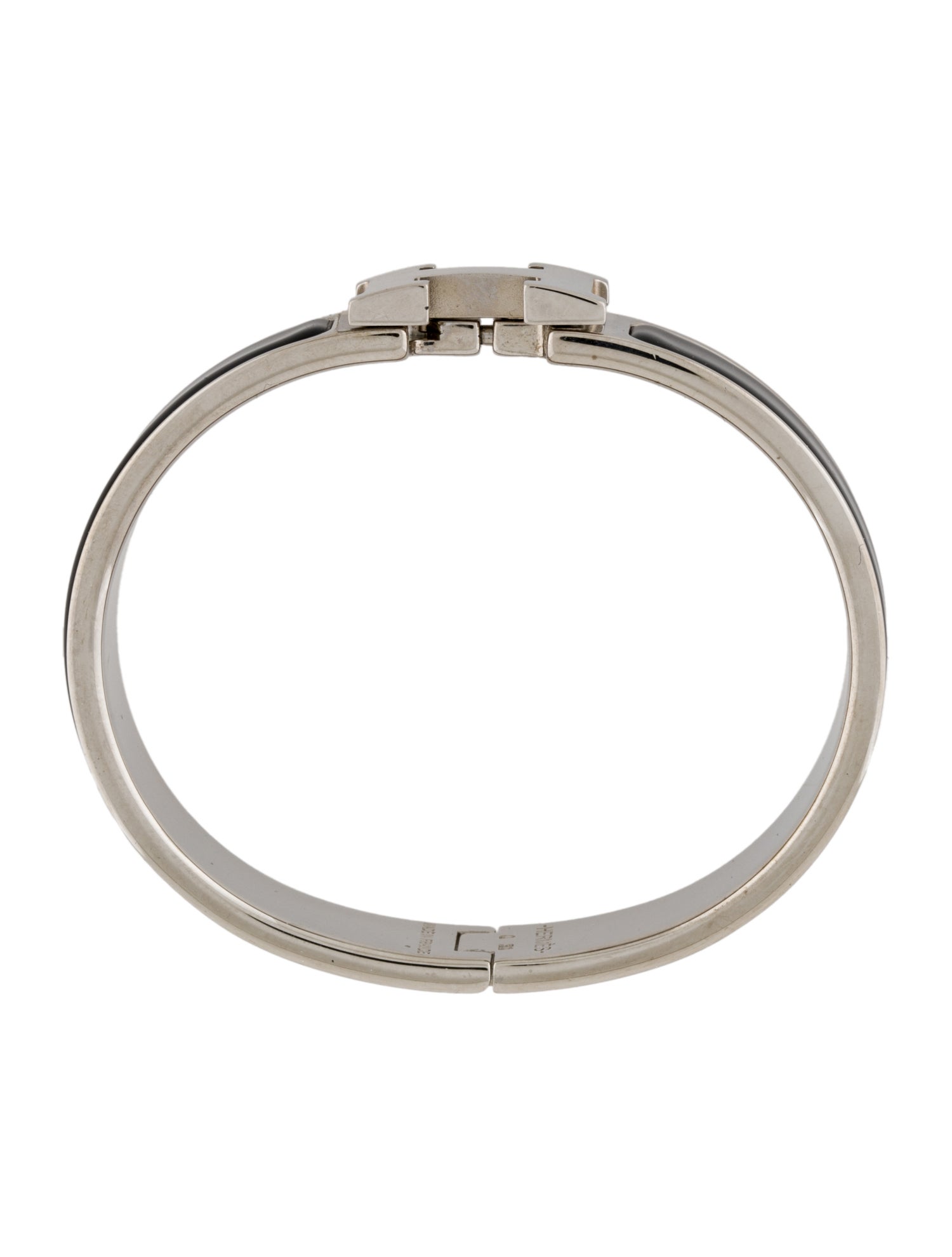 Hermès Clic H Enamel Bangle Bracelet